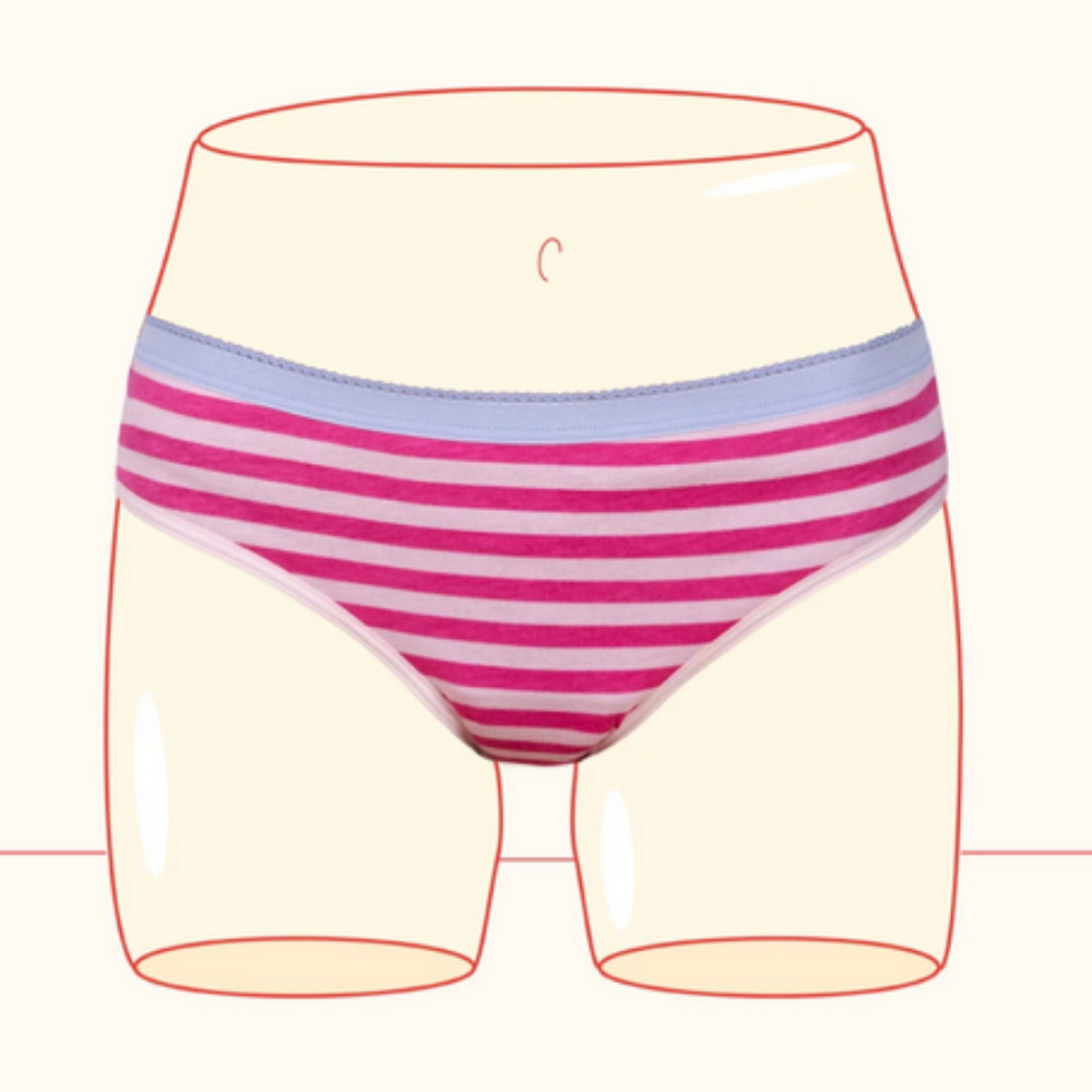 Thinx (BTWN) Bikini in Strawberry Twist